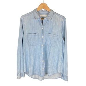 Abercrombie & Fitch Shirt Women’s Size Medium Button Down Blue Chambray Denim M